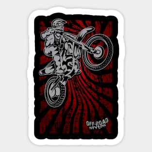 RED DIRTBIKER Sticker